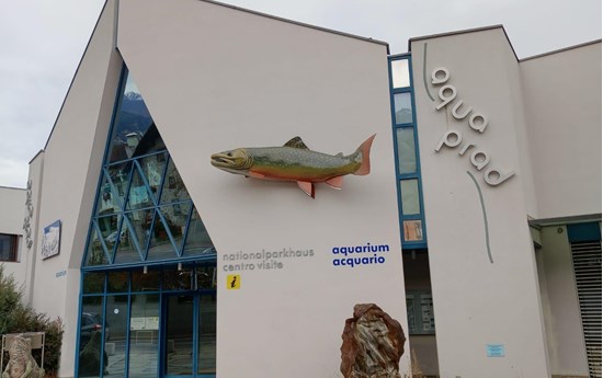 The aquaprad Visitor Centre in the Stelvio National Park